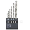 Grąžtas Abraboro Gręžimo GRĄŽŲ RINKINYS METALUI HSS-GS DIN 338 2 - 8 MM ABRABORO [6 Vnt.] AB14100610 ABRABORO