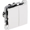 DVIGUBAS APŠVIESTAS JUNGIKLIS SANTRA/4111-10/EPN 250 V 10 A Elektro-Plast
