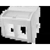 Adapteris 45x45 2xRJ45 (išgaubtas kampinis) ALANTEC