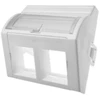 Adapteris 45x45 2xRJ45 (išgaubtas kampinis) ALANTEC