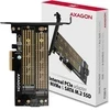 Adapteris Axagon PCEM2-D PCIe NVME + SATA M.2