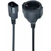GEMBIRD PC-SFC14M-01 adapteris (C14 / IEC C14 / IEC 320 C14 M - Schuko, Shuko F; 0,15 m; juodas)