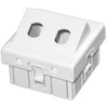 Dvigubas adapteris 2xST 45x45 kampinis ALANTEC