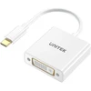 „Unitek“ USB-C ir DVI adapteriai 1080P@60Hz, balti, 15 cm