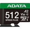 Atminties kortelė Adata kortelių skaitytuvai Micro SD Speed Plus 512GB UHS1 U3 V30 A2 180/160 MB/s