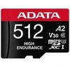 Adata Micro SD kortelė, 512 GB, UHS1, U3, V30, A2, 100/85 MB/s, su adapteriu