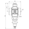 Afriso Antifrizo vožtuvas Afriso 1710000 AAV 100 G1" PN10 Kvs 55 m3/h