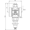 Afriso Anti- užšaldymo vožtuvas Afriso 1730000 AAV 300 G1 1 / 4 "PN10 Kvs 70 m3 / h