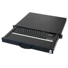 aixcase AIX-19K1UKUSTP-B klaviatūra USB QWERTY US English Juodas