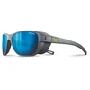 Akiniai Julbo Camino M - matinė ciemny pilka| Polarized 3 Flash Bleu