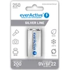 Akumulatorek 6F22 Ni-MH everActive 9V 250mAh Sidabrinis Line (1 st.)