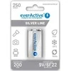 Akumulatorek 6F22 Ni-MH everActive 9V 250mAh Sidabrinis Line (1 st.)