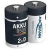 1x2 Ansmann maxE NiMH rech. šikšnosparnis. Mono D 8500 mAh 5035362