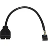 AKYGA Adapteris su kabeliu AK-CA-28 USB 19 pin m / USB 9 pin f 20cm