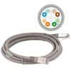 Alantec KKS6SZA1.0 Komutacinis laidas F/UTP cat.6 PVC 1.0m pilkas