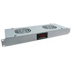 Alantec ZPAS Ventiliacijos pultas 19 "1U 2, termostatas, pilkas (SA- F- 1U- 2-T-S)