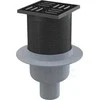 Alcadrain Trapas ALCAPLAST APV32BLACK, su juodos sp. NP grot., 105 x 105 mm, DN50, vertikalus