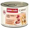 Animoda Animonda Carny kitten 200g jaunų kačių konservai su veršiena, vištiena ir kalakutiena