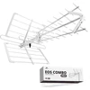 DVB-T2 kryptinė antena Spacetronik EOS PRO Combo UHF+VHF LTE 5G (balta)
