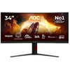 AOC G4 CU34G4ZCA kompiuterio monitorius 86,4 cm (34") 3440 x 1440 px Wide Quad HD juodas, raudonas