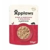 Applaws – Šlapias kačių maistas 70 g Želė maišelis – Vištiena ir jautiena (178-252)