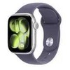 Apple Watch Series 11 GPS + Cellular 42mm Sidabrinis Aliuminio Case with Violetinė Fog Sport Band - S/M