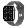 Išmanusis laikrodis „Apple Watch Series 11 GPS + Cellular“, 46 mm, natūralaus titano korpusas su akmeniniu pilkos spalvos sportiniu dirželiu – M/L