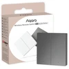 Aqara zigbee bevielis 2 mygtukų jungiklis aqara H1 DOUBLE ROCKER pilkas (WRS-R02G)