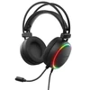 Ausinės Genesis Neon 614 RGB USB juoda
