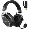 Ausinės HATOR Hypergang 3 Belaidės Ausinių rinkinys Bezprzewodowy su lankeliu ant galvos Gaming USB Type-C / USB Type-A Bluetooth Juodas