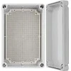 AWB382813 ABS korpusas 380x280x130, atsparus vandeniui su plastikiniais varžtais ir montavimo plokšte Pulsar