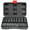 AW-Tools Smūginių galvučių rinkinys AWTools AW38688BL; 1/2''; 8-21 mm; 11 vnt.
