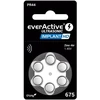 Klausos aparato „everActive ULTRASONIC IMPLANT HD 675 / PR44“ baterija (6 vnt. lizdinėje pakuotėje)