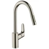 Virtuvės maišytuvas Hansgrohe Focus M41 su ištraukiamu snapeliu