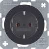 Elektros lizdas Berker R.1/R.3, Elektros lizdo tipas Įprastinis, Spalva Juoda