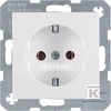 Berker Hager SCHUKO Kvadratinis lizdas S.1 / B.3 / B.7, baltas - 47538989