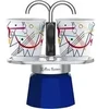 Bialetti MINI EXPRESS Rinkinys Kandinsky mėlyna / Rinkinys: dzbanek fontannowy do mokki (90 ml) + 2x kubek (Wassily Kandinsky)
