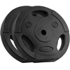 Bituminių svarelių rinkinys 2x15kg, skylė 31mm, plokštė su rankenomis, REBEL ACTIVE