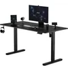 Biurko SENSE7 Nojo Juodas 140 cmx70 cm Juodas