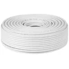 Cabletech Koaksialinis kabelis RG6U varinis 75om, Ø7.1mm, baltas
