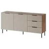 Cama Meble Cama Komoda 1 ALMERA 156x42x75 riešutmedžio/kašmyro spalvos
