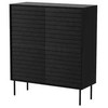 Cama Meble Cama 4D CORTINA komoda 102x40x118 juodas
