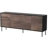 Cama Meble Cama 4D CORTINA komoda 200x40x81 juodas/graikinis riešutas