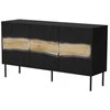 Cama Meble Cama INSERTO 3D komoda 143,5x40x80 juodas + LED