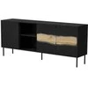 Cama Meble Cama INSERTO 3D1W komoda 190x40x80 juodas + LED