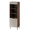 Cama Meble Cama 3 ALMERA knygų spinta 60x42x185 graikinis riešutas/kašmyras