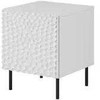 Cama Meble Naktinis Staliukas - HOLE 44x40,5x53,5 Cm Baltas Matinis
