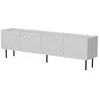 Laikiklis Cama Meble Cama LUCCA 4D TV cabinet 200x40x59 baltas