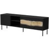 Laikiklis Cama Meble Cama INSERTO 3D1W TV cabinet 190x40x61.5 juodas + LED