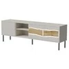 Laikiklis Cama Meble Cama INSERTO 3D1W TV spintelė 190x40x61.5 kašmyras + LED